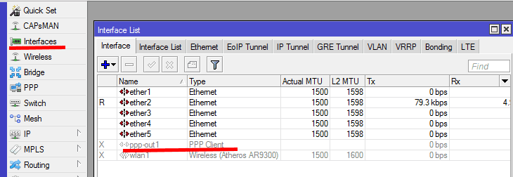 Mikrotik и USB модем